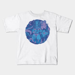 Mountain Blue Aries Beauty Kids T-Shirt